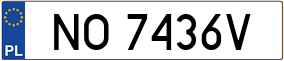 Trailer License Plate